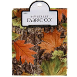 Fat Quarter 100% Cotton for Sewing Crafts - 18 x 21 Inches (Leafy Camouflage)