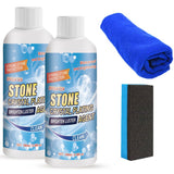 2 PCS Stone Crystal Plating Agent, Nano Stone Crystal Plating Agen, Marble Cleaner Stain Remover