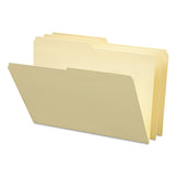 Smead File Folder, 1/2Cut Tab, Assorted Positions, Legal Size, Manila, 100 per Box (15320)