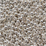 Beadaholique BMS1106 Genuine 11/0 Silver Plated 16g Metal Seed Beads