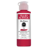 DA VINCI PAINTS Professional Artist Fluid Acrylic Paint, Quinacridone Crimson, 4oz