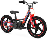 Lightweight Electric Dirt Bike for Kids, 170/340W Electric Motorcycle Up to 10/12MPH, 24V Detachable Battery, Hand-Operated Dual