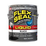 Flex Seal Liquid, 1 Gallon, Black, Liquid Rubber Coating Sealant, Waterproof, Flexible, Breathable, and UV Resistant, Roof Repai
