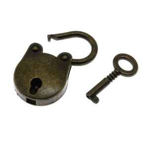 LDCREEE Antique Embossing Decorative Brass Hasp Clasp Latch Lock with Screws for Jewelry Box Ordinary Box Wooden Case Furniture