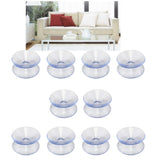 Denpetec Double Sided Suction Cups, to Keep The Glass Table Top from Sliding, Glass Table Top Bumpers, Glass Table Top Spacers, 