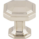 Top Knobs TK286PN Chareau Collection 1-1/8 Emerald Knob, Polished Nickel