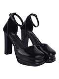 Shoetopia Girls Zepto Black Heeled Sandal - 2 Uk (Girls-Zepto-Black),Black,2,B0CRPF2DXX