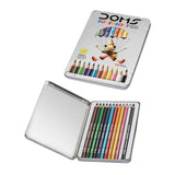 Doms 12 Shades Super Soft Color Pencils Flat Tin Box | Smooth Color Application | For Blending & Experimenting Different Art Str