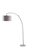 ORE International Inc. 6931AB 86 Bowery Antique Gold ARC White Marble Floor LAMP