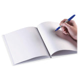 Ashley Hardcover Blank/Lined Pages Book, White, 6 x 8