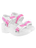 Shoetopia Comfortable & Sporty White Sandals For Women & Girls /Eu41,White,8,B0DRJD2V1C