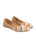 Shoetopia Emberoidered Tan Bellies For Women & Girls /Eu39,Tan,6,B0F3173MRW