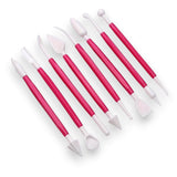 ARTISTERY 8 Pcs Plastic Ceramic Pottery Tools Set, DoubleEnded Clay Modelling & Sculpting Tools, Shaping & Carving Kit for Poly