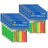 Teacher Created Resources STEM Basics: Multicolor Mini Craft Sticks, 100 Per, 12 Packs, Beige Count