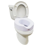 Carex Toilet Seat Riser With QuickLock, Raised Toilet Seat Adds 4 Inches of Height to Toilet Toilet Seat Lifter With 300 Poun