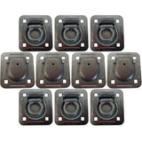 RAParts 10 pk Flush Mount Recessed Ring Trailer Cargo Tie Down Control D-Rings 6000 lbs.