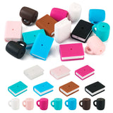 Cheriswelry 14pcs Cup Book Silicone Focal Beads for Keychain Making Lanyard Loose Spacer Large Beads DIY Necklace Bracelet Rubbe