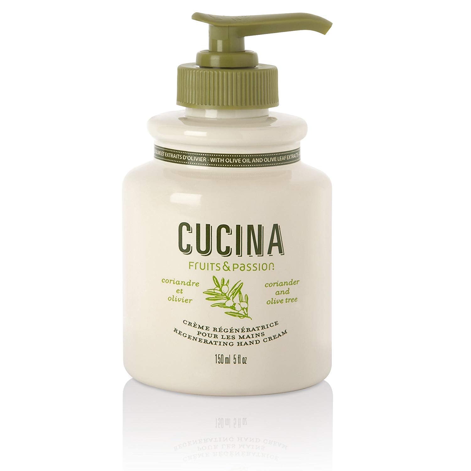 Fruits & Passion] cucina coriander and Olive Tree Luxury Hand cream, 5 Fl Oz - Premium Skin care Made from First cold Pressed Ol