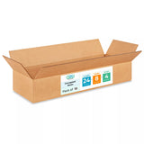 Large Shipping & Moving Boxes 24x8x4 inches (10-Pack) - Extra Strength 200 lb vs Regular - Corrugated Durable Cardboard Boxes fo