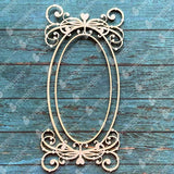 Expressions Craft Chipboard Cutouts & Embellishments For Mixed Media/Scrapbooking/Cardmaking & Other Diy Crafts Delicate Oval 