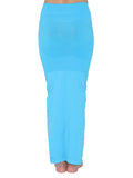 Clovia Womens Petticoat Style Saree Shapewear With Side Slit (Sw0023P47_Blue_M)