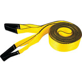 ERICKSON MANUFACTURING - 4 x 30 20,000 lb Tow Strap Yellow w/Black Wear Material in Pull Loops, Bulk (59705)