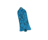 Guyker 1 Pcs Guitar Head Cover 2 Holes, Artificial Turquoise Bell Shape Guitar Truss Rod Cover for LP Style Guitar Accessories P