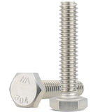 VGBUY 28Pcs 3/8-16 x 1/2 Hex Head Screws Bolts,304 Stainless Steel 18-8,Fully Threaded,External Hex Drive,Mounting Chair,Rail,Pu