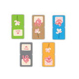 woopme Love Letter Magnetic Bookmark for Students Kids Book Lovers Readers Gift Magnetic Page Clips Folding 5 PCs