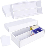 Leyzan Trading Card Storage Box 2 Pack-1600 Count Cardboard Organizer with Dividers for MTG, TCG, Sports, Toploader