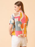 Wedani Regular Fit Top For Women,PINK,L,Cotton,Western,