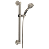 Delta Faucet ActivTouch 9Setting Slide Bar Hand Held Shower with Hose, Brushed Nickel Handheld Shower Head, Slide Bar Hand Show