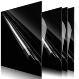 Outus 4 Pcs 1/16 Inch Thick Black Acrylic Sheet 12 x 12 Inch Black Acrylic Sheet Plastic Panel Cast Glass Sheets for DIY Handcra