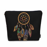 Kalygon Woman Makeup Bag Dream Catcher, Native American Style Tribal Feathers Dream Catcher Makeup Bags Travel Cosmetic Bags Toi