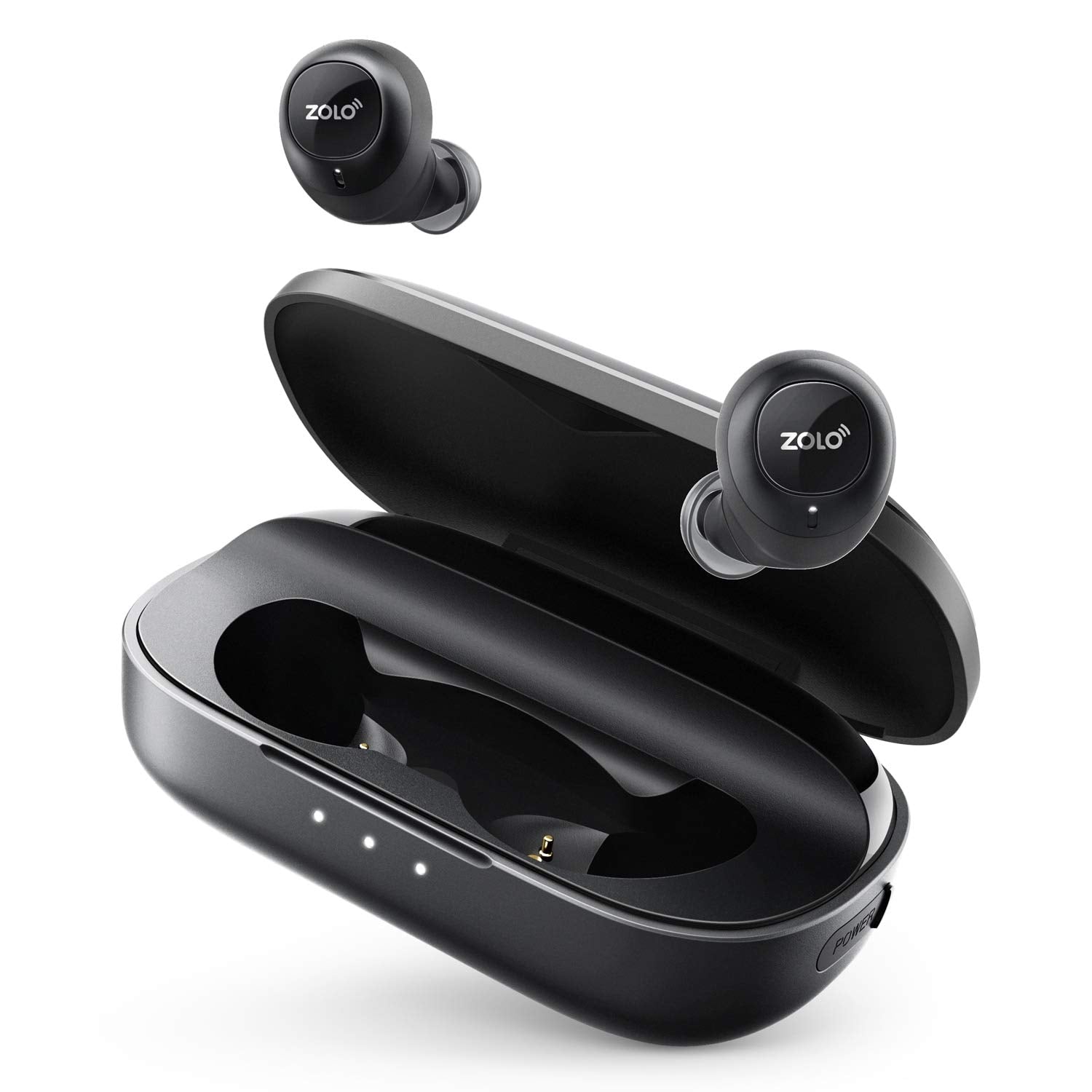 True Wireless Headphones, ZOLO Liberty [Upgraded] 8-Hour Playtime (100 Hours with Charging Case), Bluetooth 5 Bluetooth Earbuds 