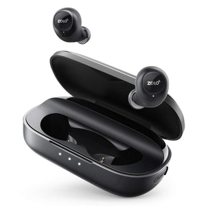 True Wireless Headphones, ZOLO Liberty [Upgraded] 8-Hour Playtime (100 Hours with Charging Case), Bluetooth 5 Bluetooth Earbuds 