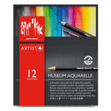 Caran Dache Museum Aquarelle Pencil Sets Museum Intro set of 12 colours (3510.312)