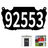 IVWVI Double sided Metal Mailbox Numbers, Address Plaque, Waterproof, Rustproof Address Sign for House Home Office Street Yard M