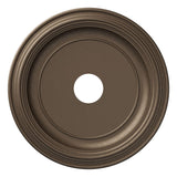 Ekena Millwork 19OD x 3 1/2ID x 1 1/2P Traditional Thermoformed PVC Ceiling Medallion (Fits Canopies up to 11 1/2), UltraCover S