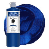 DA VINCI PAINTS Professional Artist Fluid Acrylic Paint, Phthalo Blue, 16oz