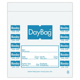 DayMark 112378 Clear/Blue Monday 7 x 6.5 Portion Bag 2000/PK