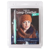 Leisure Arts Learn to Loop Crochet Kit: Crochet set for Beginners Create Knit Stitches with One Tool Includes one loop crochet