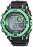 Armitron Sport Men'S Digital Chronograph Resin Strap Watch (Black, Neon Green, 40/8284)