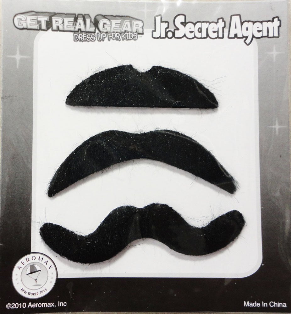 Aeromax Jr. Secret Agent with accessories, Size Youth Large, OSFM ages 9-12, Black