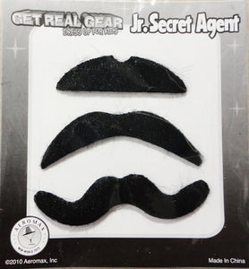 Aeromax Jr. Secret Agent with accessories, Size Youth Large, OSFM ages 9-12, Black