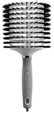 Olivia Garden Ceramic and Ion Turbo Vent 100% Boar Bristle Hair Brush with Sectioning Pick - Round 4 1/2 (CI-BR)