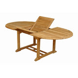 Anderson Teak Patio Lawn Garden Furniture Bahama 87' Oval Extension Table Extra Thick Wood