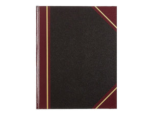 Texhide Accounting Book, Black/Burgundy, 300 Green Pages, 10 3/8 X 8 3/8
