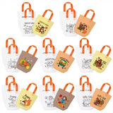 JAPBOR Fall Coloring Goodie Bags - 24PCS Autumn Colouring Gift Bag Bulk for Kids, Color Your Own Thanksgiving Painting DIY Craft