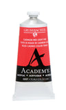 Grumbacher Academy Acrylic Paint, Gloss, 90ml/3 oz Metal Tube, Cadmium Red Light Hue